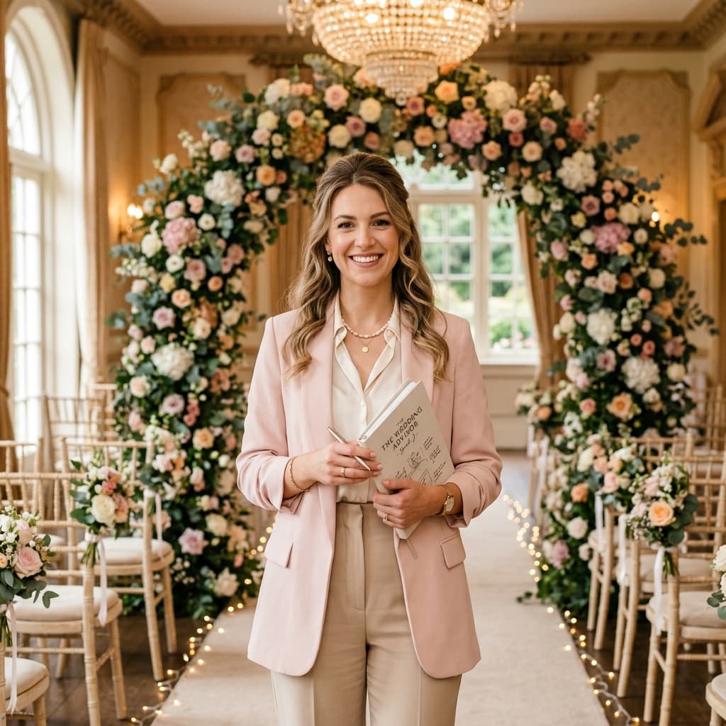 Wedding planner at work